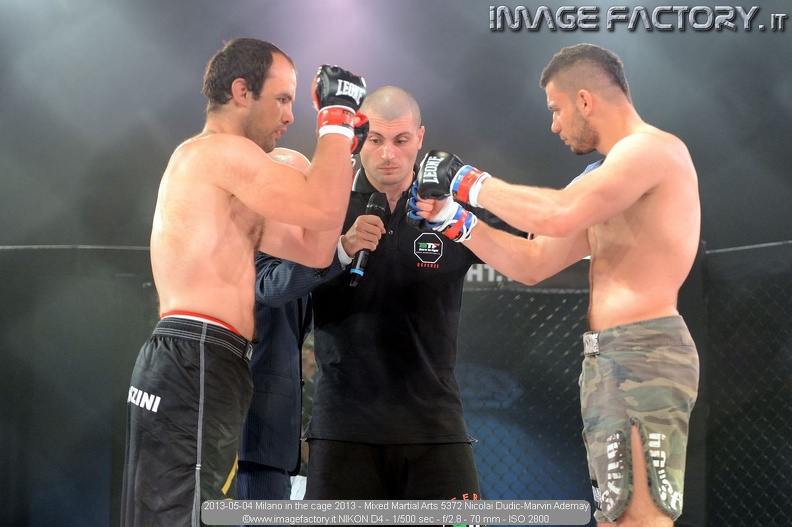 2013-05-04 Milano in the cage 2013 - Mixed Martial Arts 5372 Nicolai Dudic-Marvin Ademay.jpg
